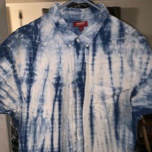 Arizona Jean Company XXL mens tie-dye button up